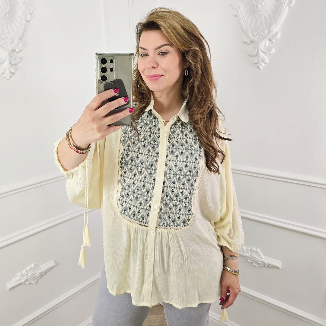 Blouse Crème - BlushFashionstore