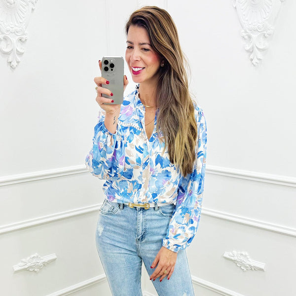 
                    
                      Blouse Elodie Blauw - BlushFashionstore
                    
                  