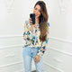 Blouse Paint Blauw - BlushFashionstore
