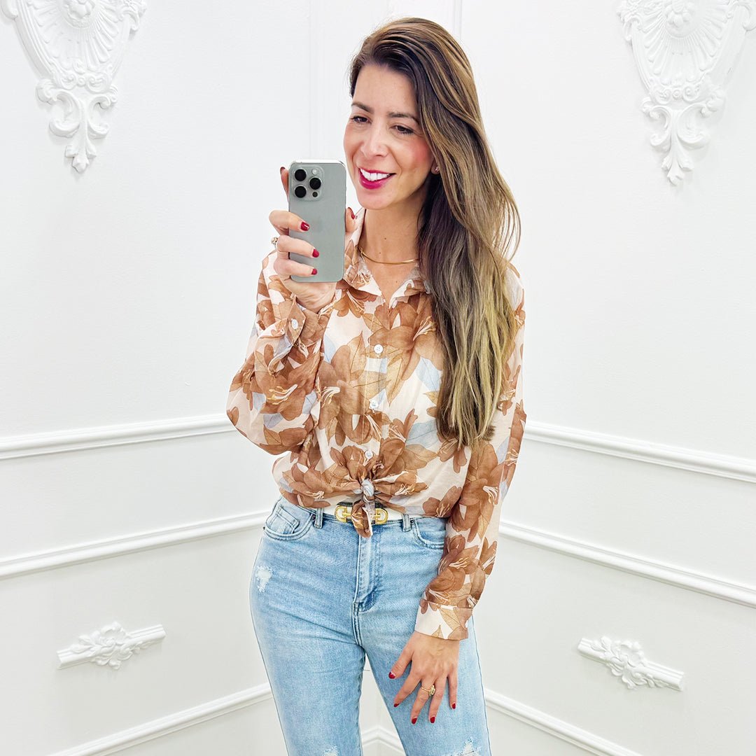 Blouse Veerle Bruin - BlushFashionstore