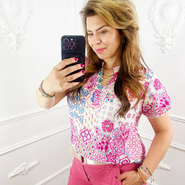 Boho Print Blouse - BlushFashionstore