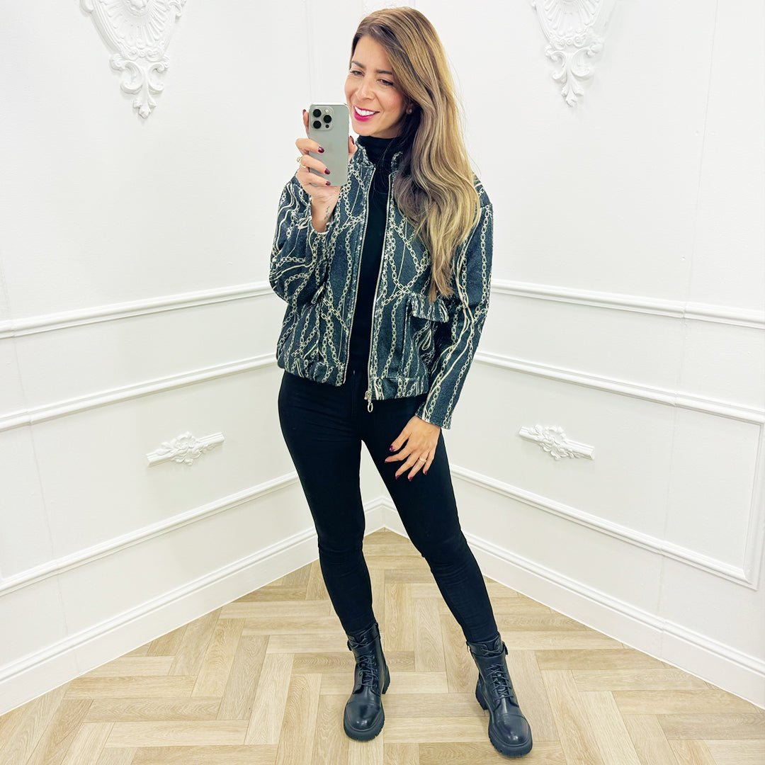Bomber Julie Zwart - BlushFashionstore