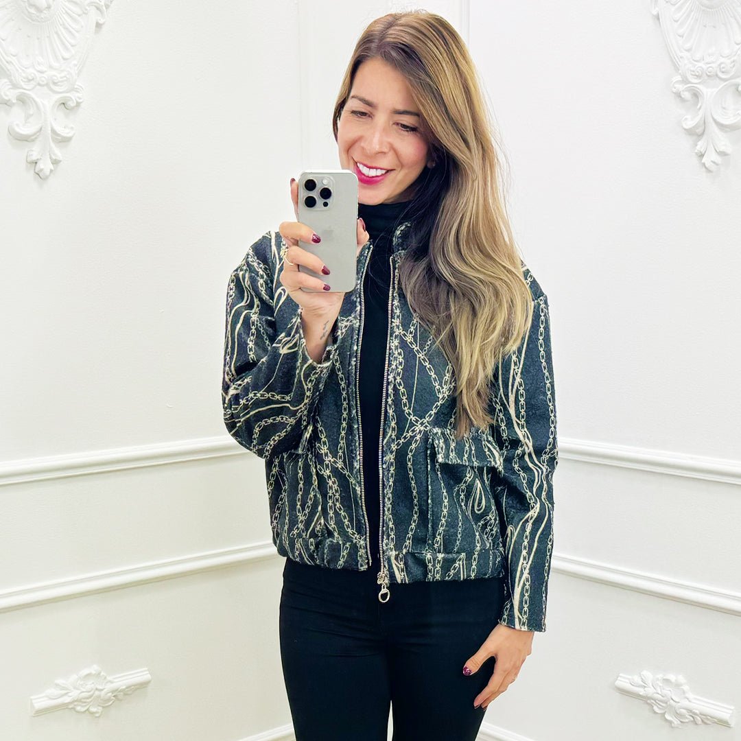 Bomber Julie Zwart - BlushFashionstore