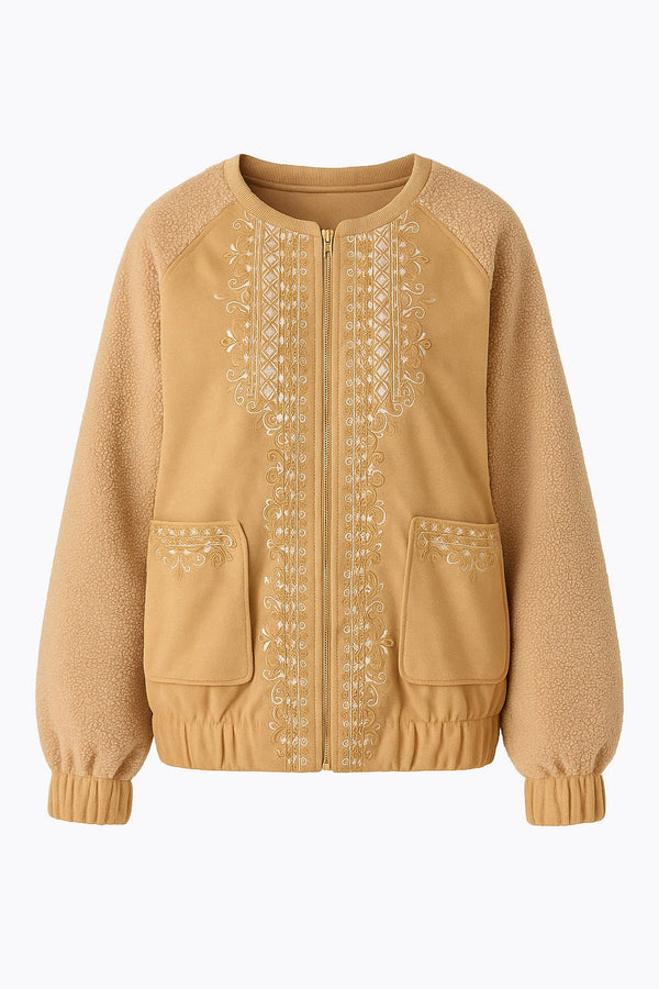 Bomber Lise Camel - BlushFashionstore
