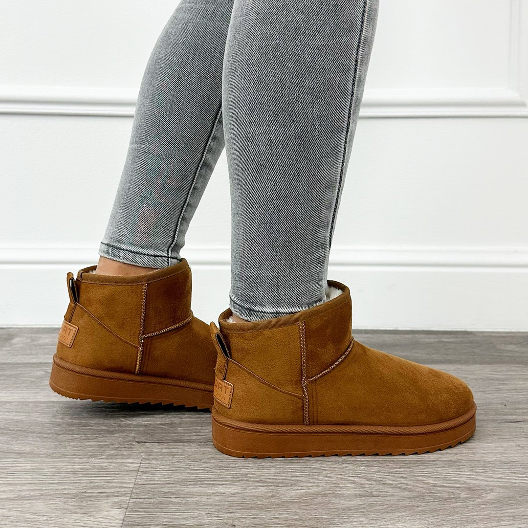 Boots Ultra Mini Camel - BlushFashionstore