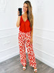 Broek Panter Rood - BlushFashionstore