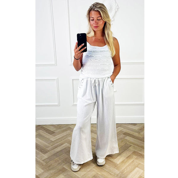 Broek Zoe Wit - BlushFashionstore