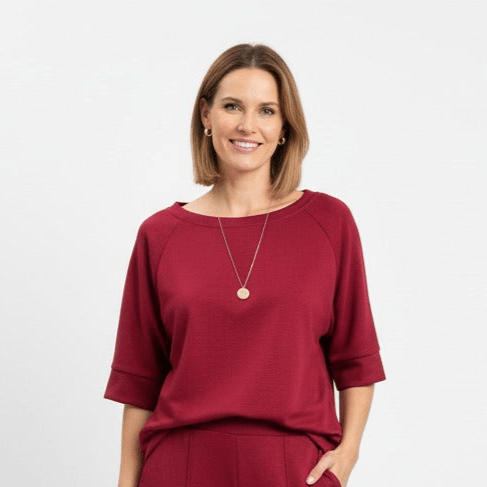 Chastar Top Rood – Casual & Chic in Één Look - BlushFashionstore