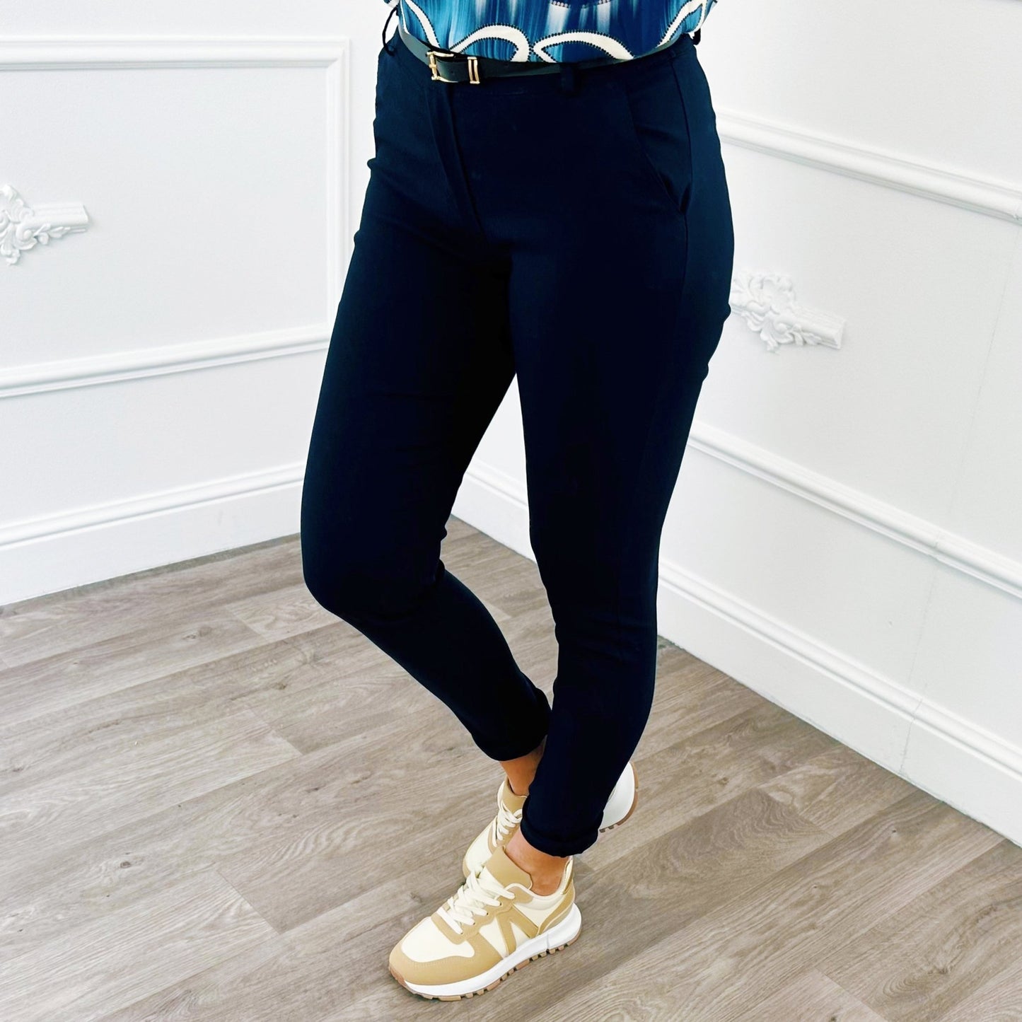 Chino Marine Blauw - BlushFashionstore