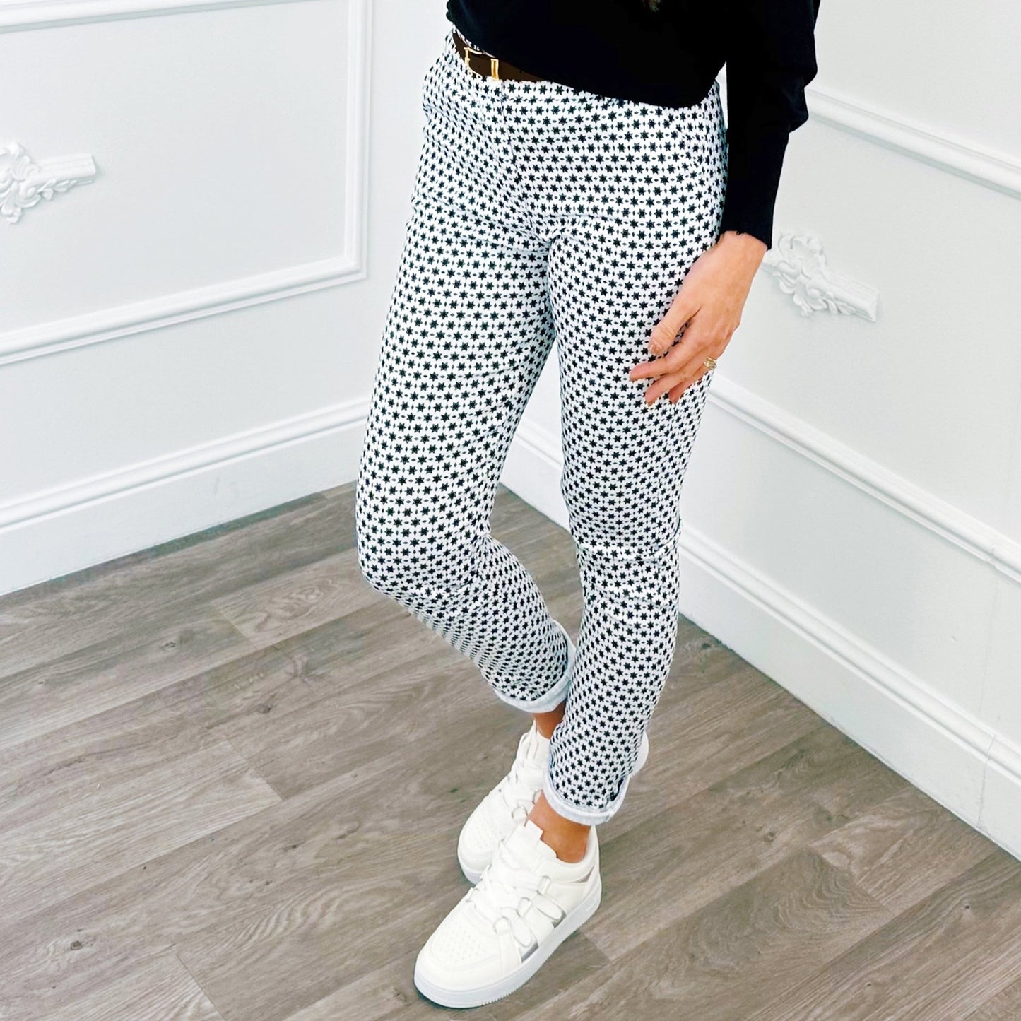Chino Ster Wit - BlushFashionstore