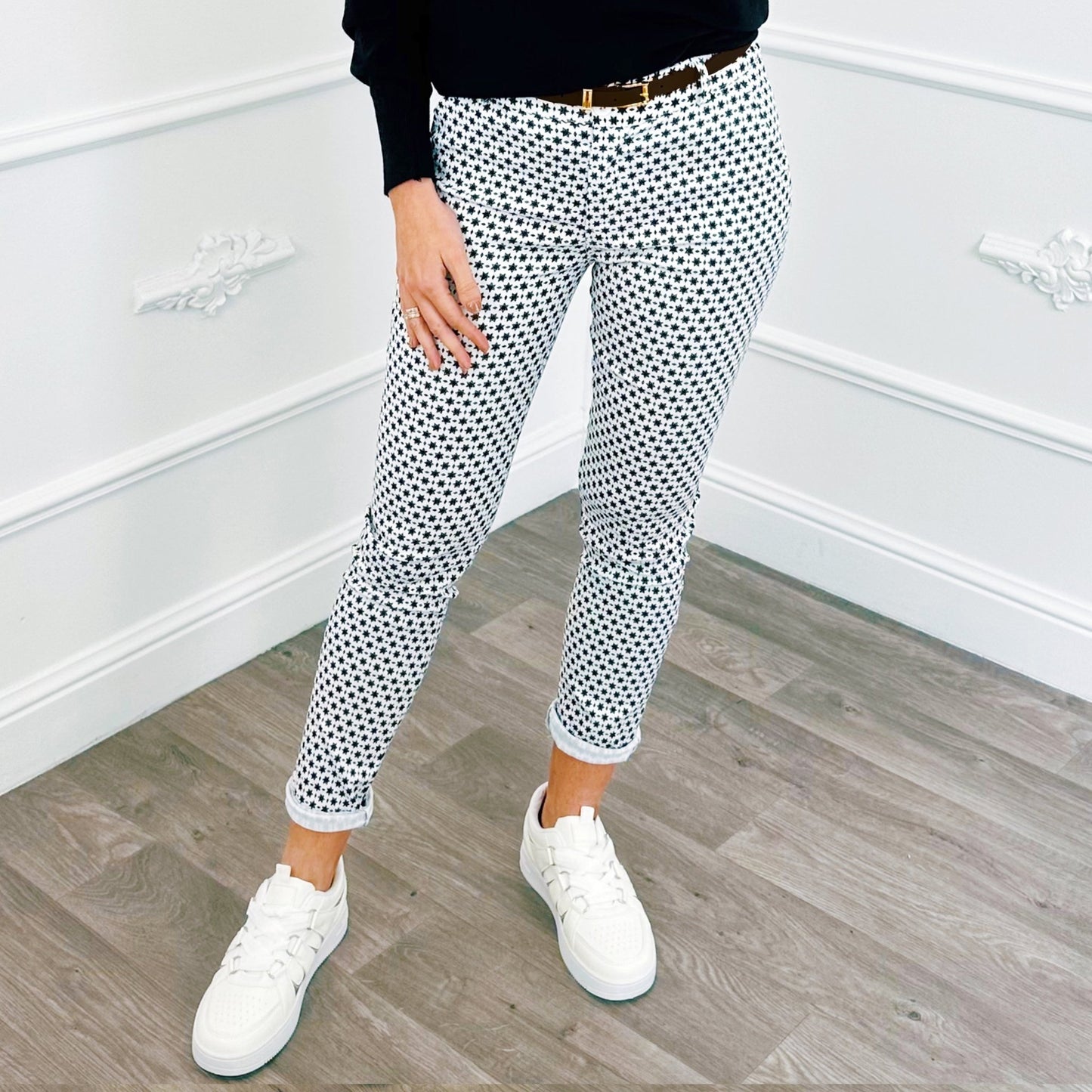 Chino Ster Wit - BlushFashionstore