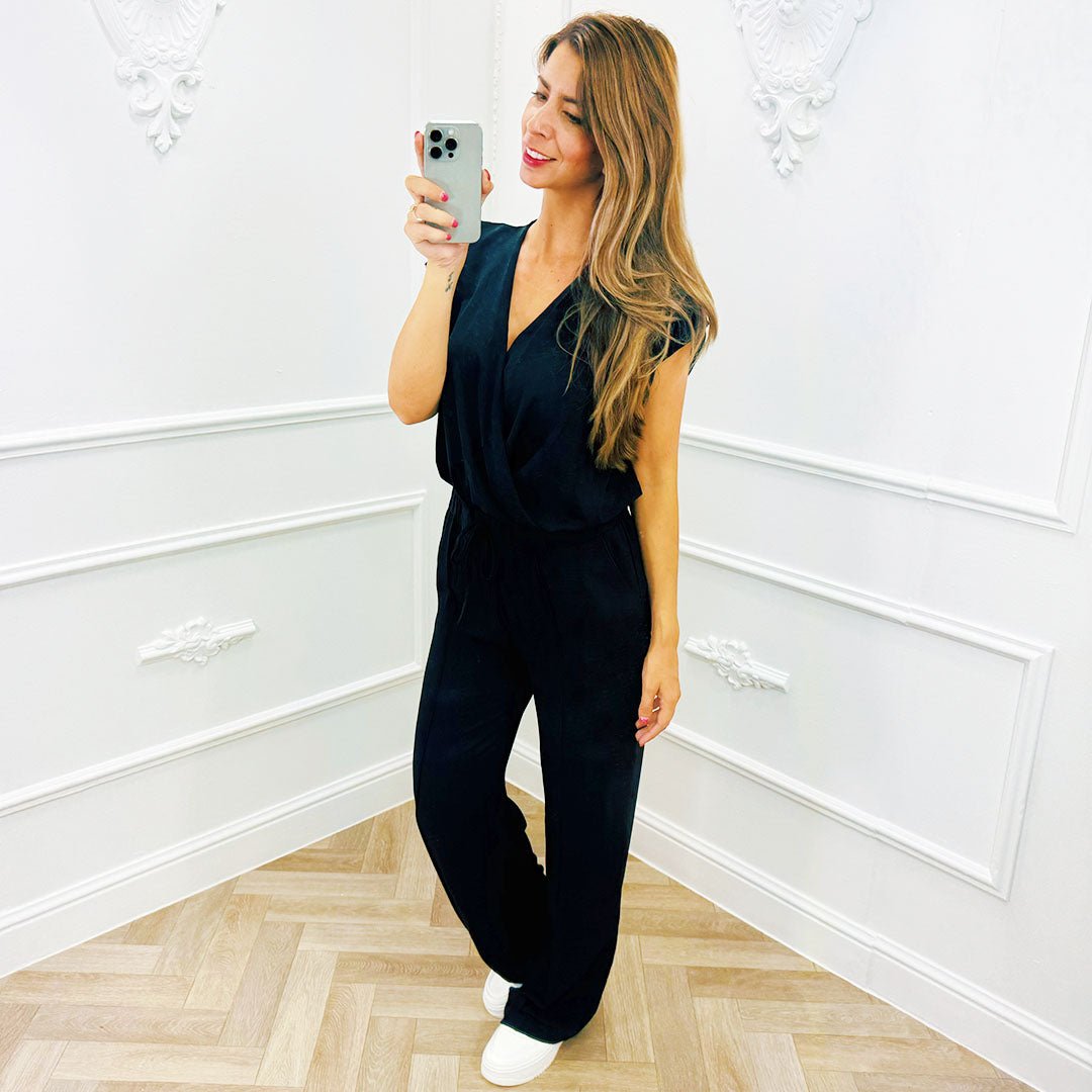 Classy Set Overslag Zwart - BlushFashionstore