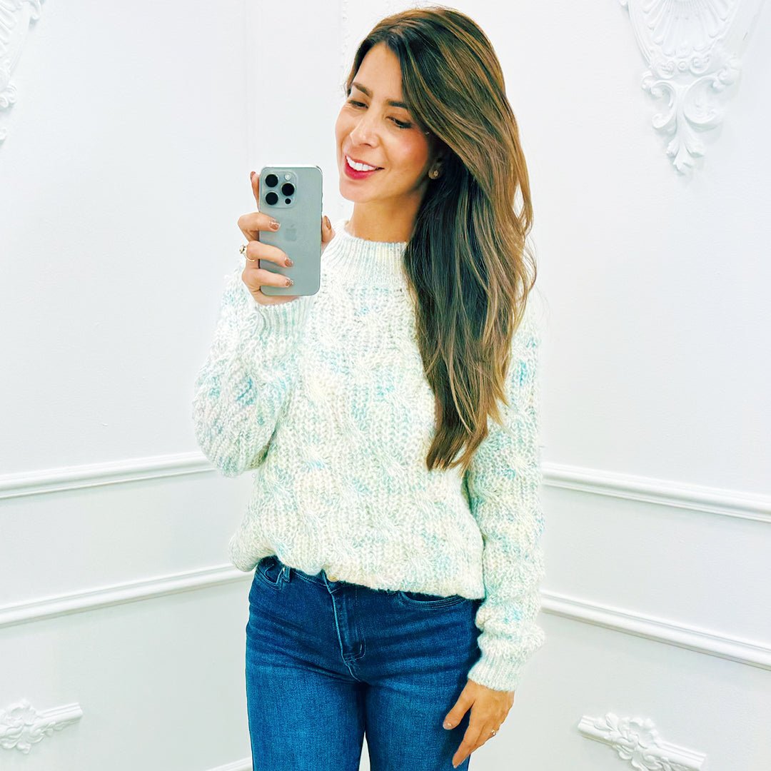 Colourful Trui Roomwit - BlushFashionstore