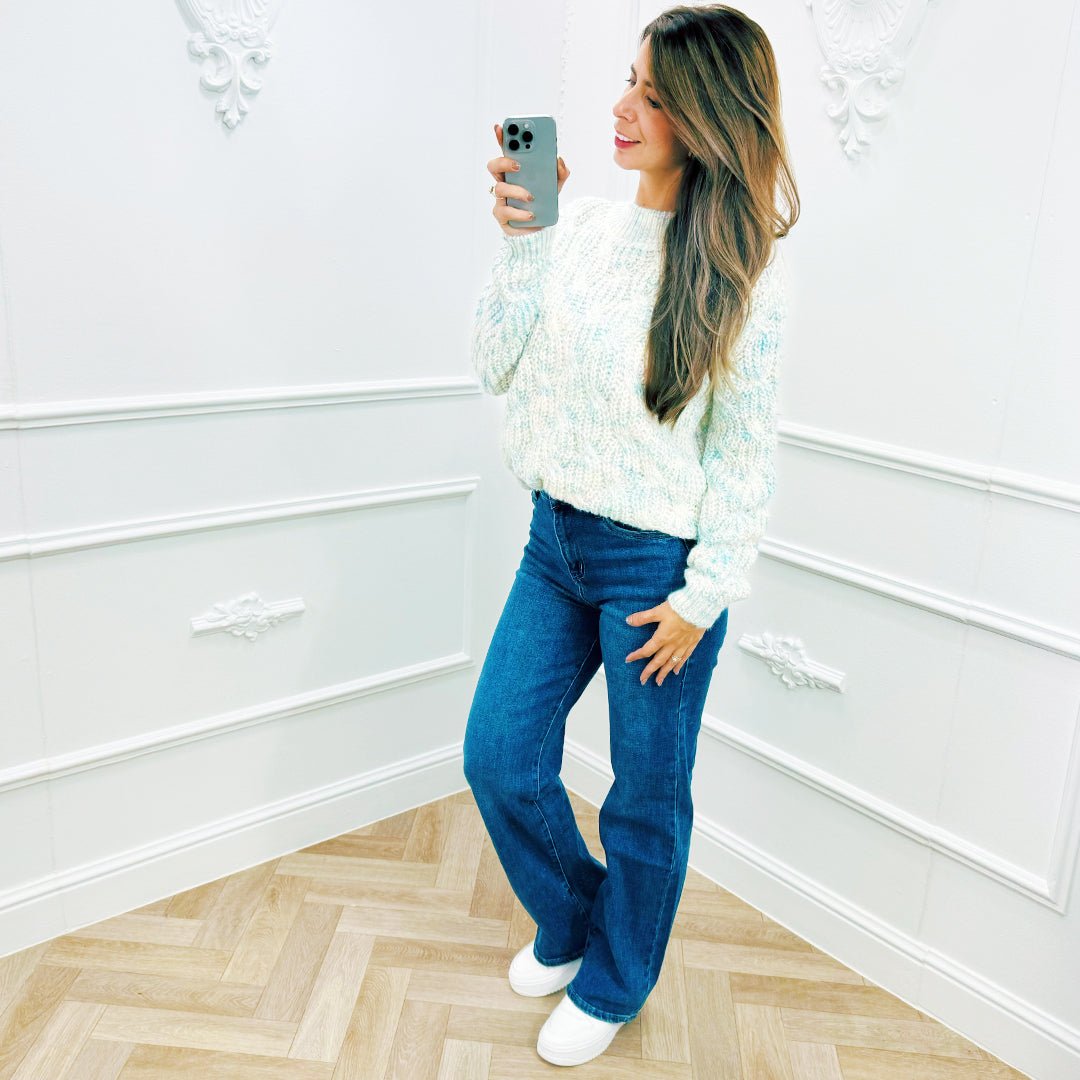Colourful Trui Roomwit - BlushFashionstore