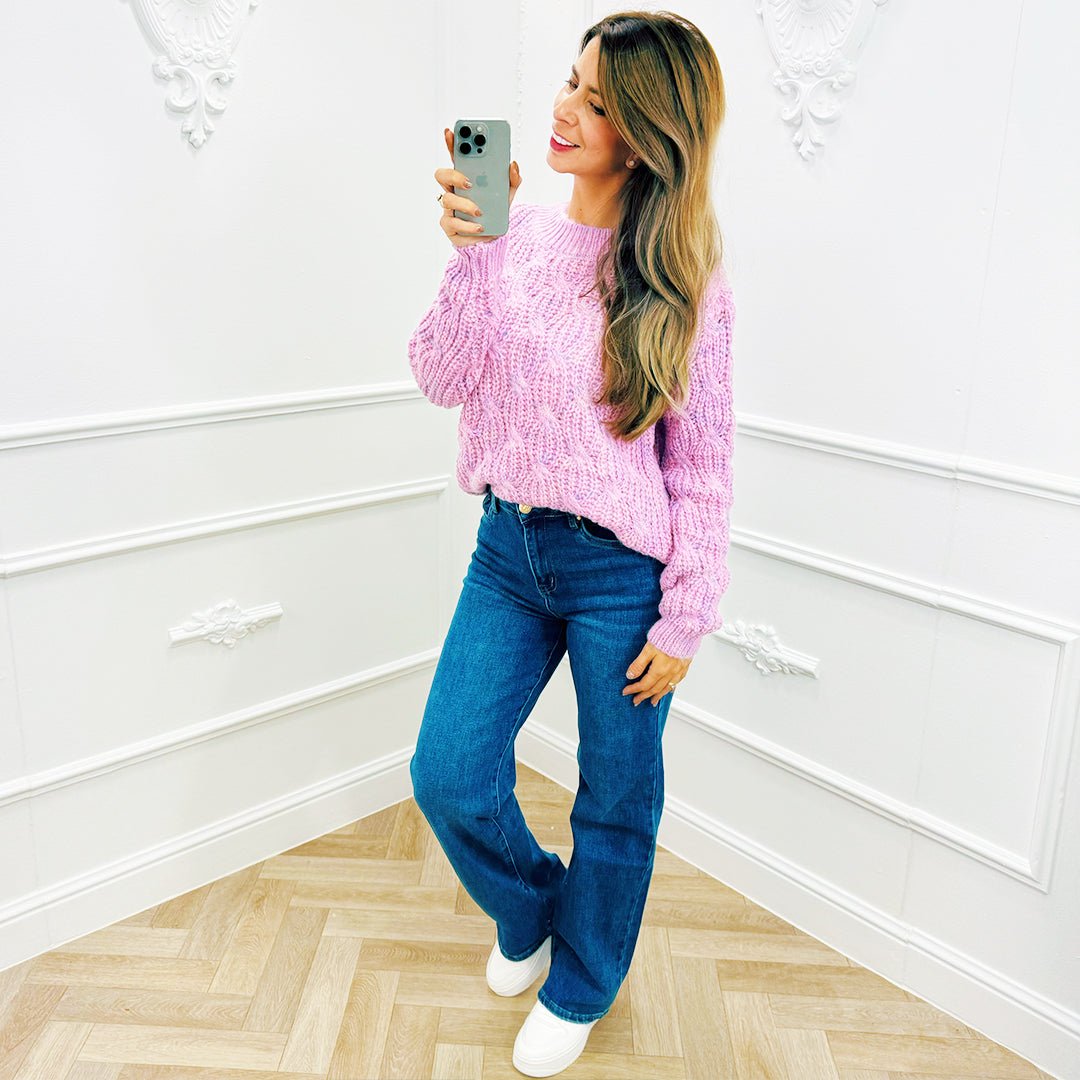Colourful Trui Roze - BlushFashionstore