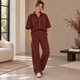 Corduroy Set met Riem - Roestbruin