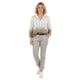 Blouse in Twee Kleuren Taupe