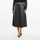 Faux Leather Rok Zwart  Stijlvolle Kunstleren Rok