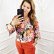 Gebloemde Blouse Zwart - BlushFashionstore