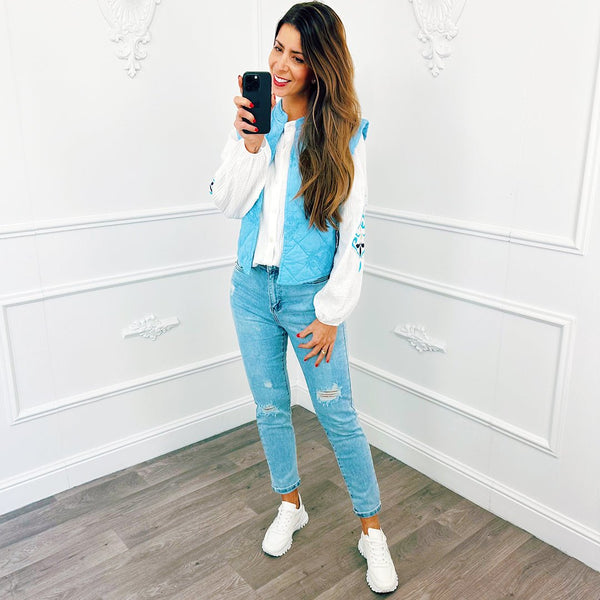 
                    
                      Gilet Barok Blauw Sale - BlushFashionstore
                    
                  