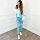 Gilet Barok Blauw Sale - BlushFashionstore