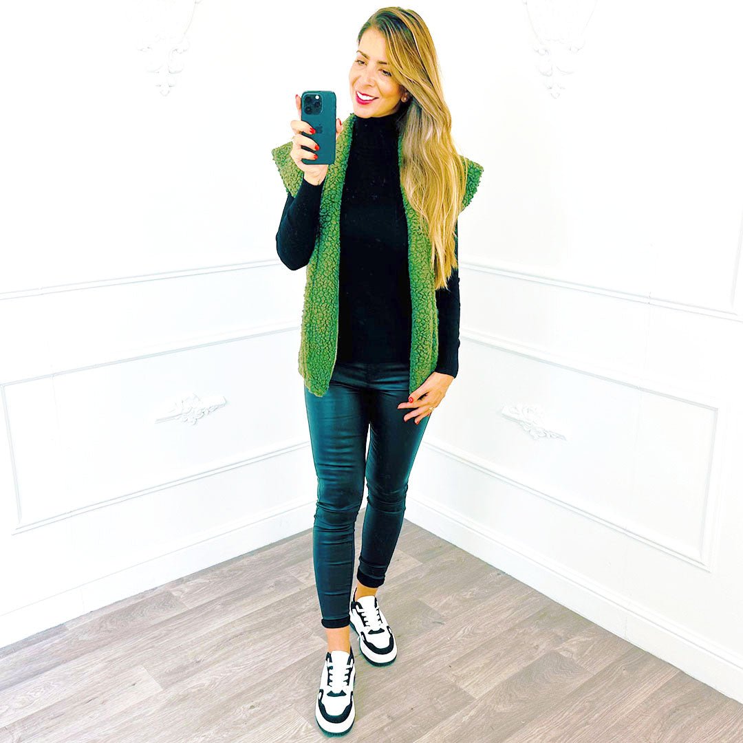 Gilet Teddy Army - BlushFashionstore