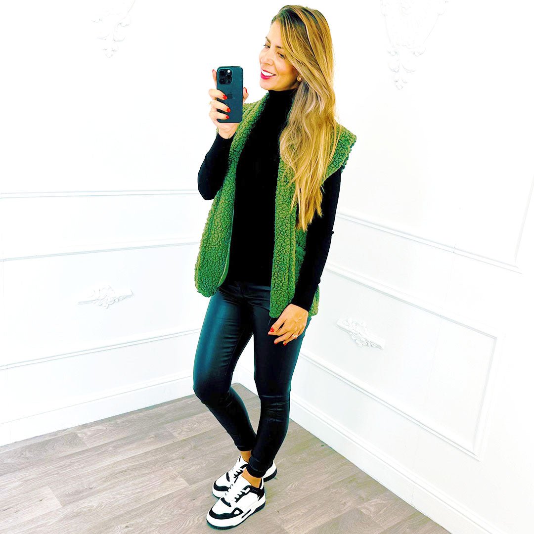 Gilet Teddy Army - BlushFashionstore