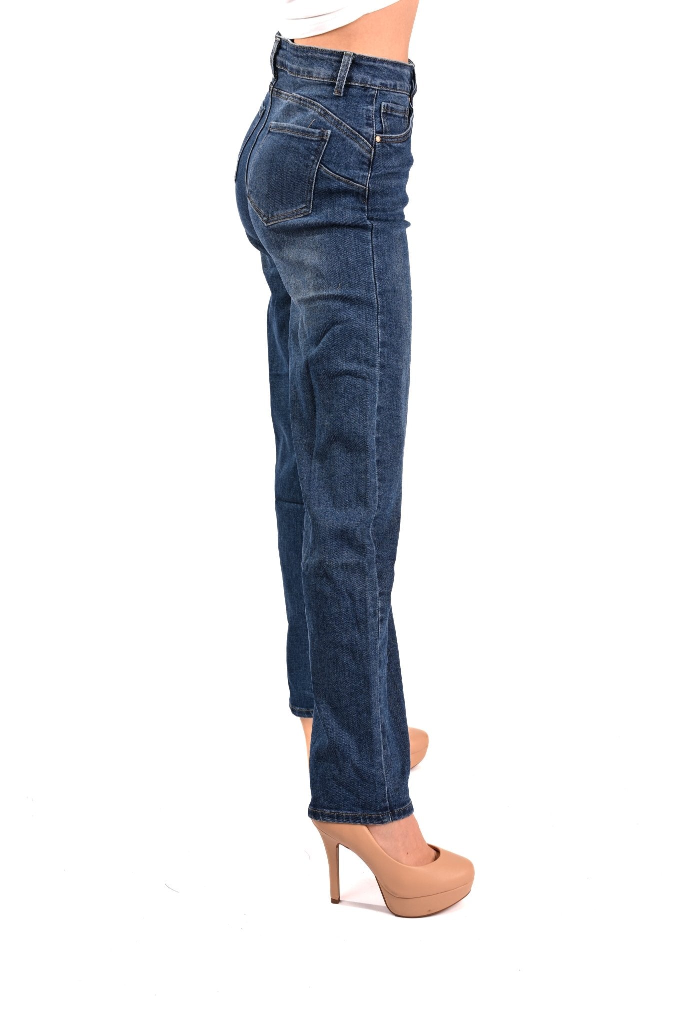 Goodies Wide - Leg Soft Jeans Blauw – Denim met Comfort en Stijl - BlushFashionstore
