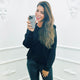 Hoodie Lena Zwart - BlushFashionstore
