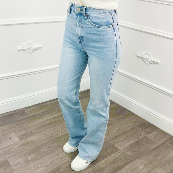 Jeans Straight Leg Lichtblauw - BlushFashionstore