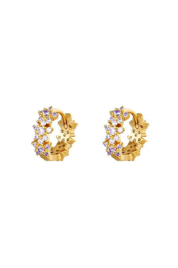 JEWEL || Earring Flower Lila - BlushFashionstore