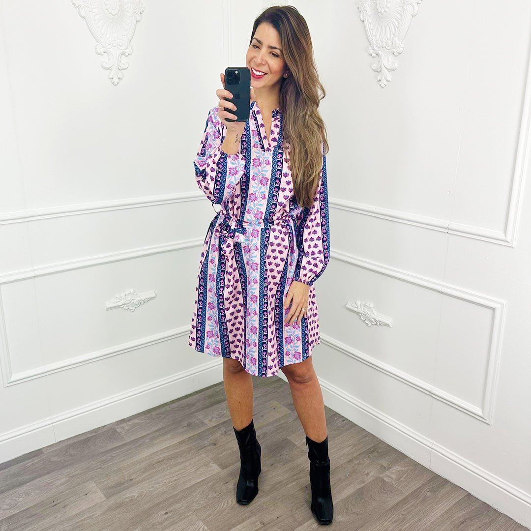 Jurk Bloemen Roze - BlushFashionstore