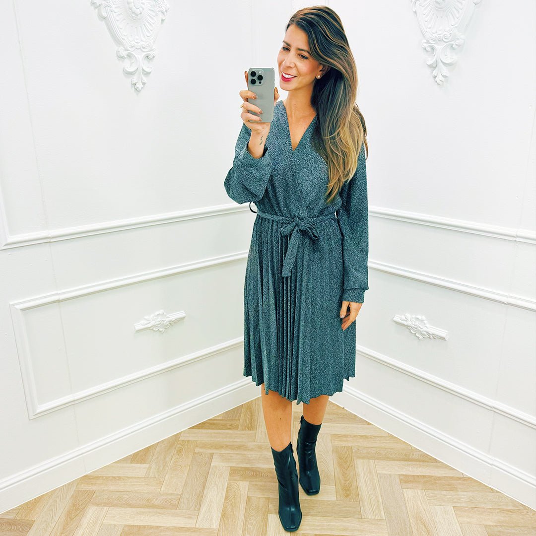 Jurk Emma Zilver - BlushFashionstore
