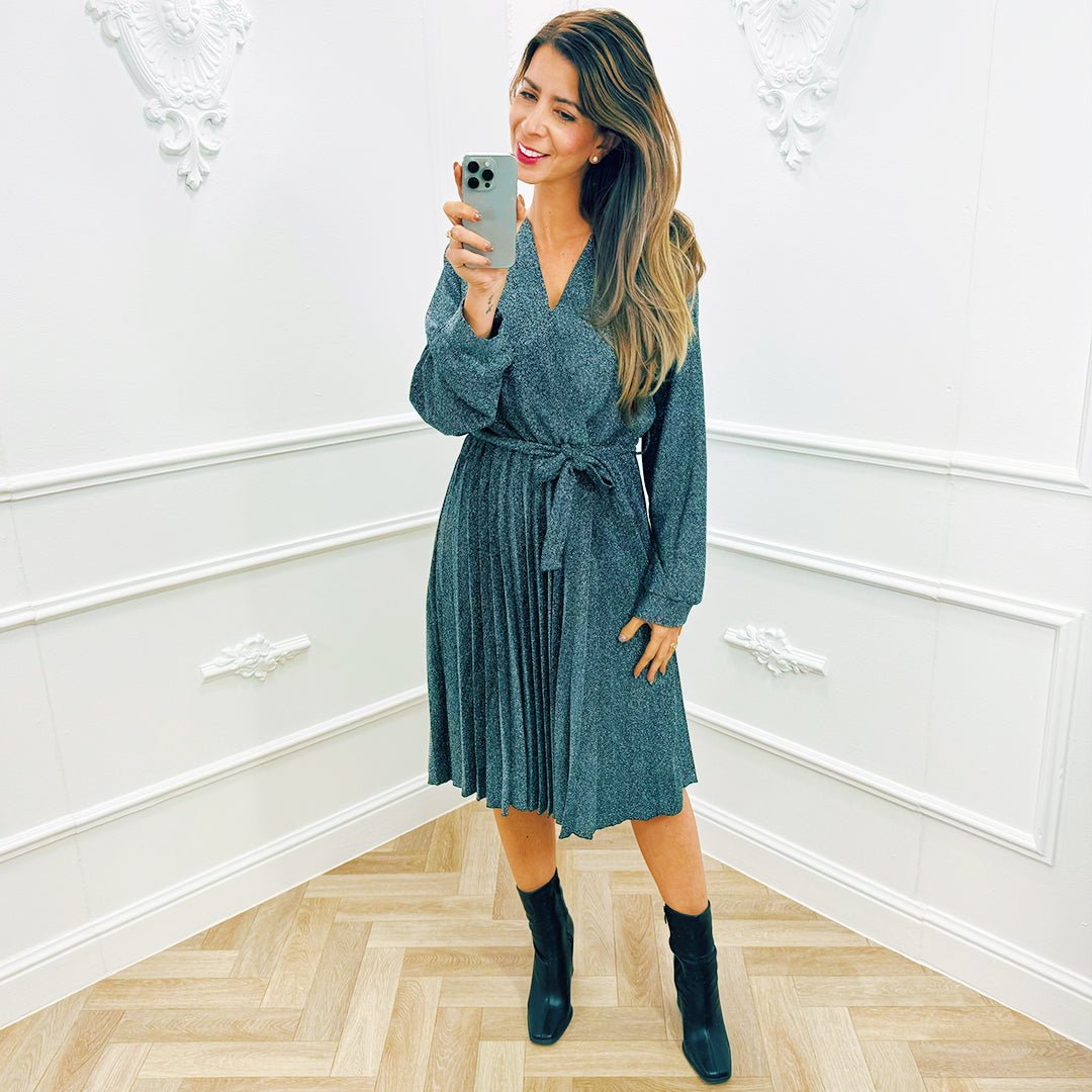 Jurk Emma Zilver - BlushFashionstore