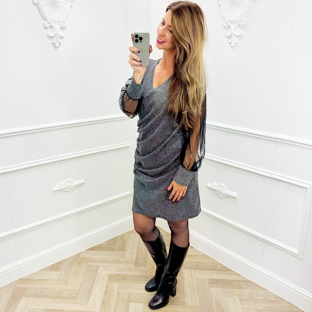 Jurk Lynn Zilver - BlushFashionstore