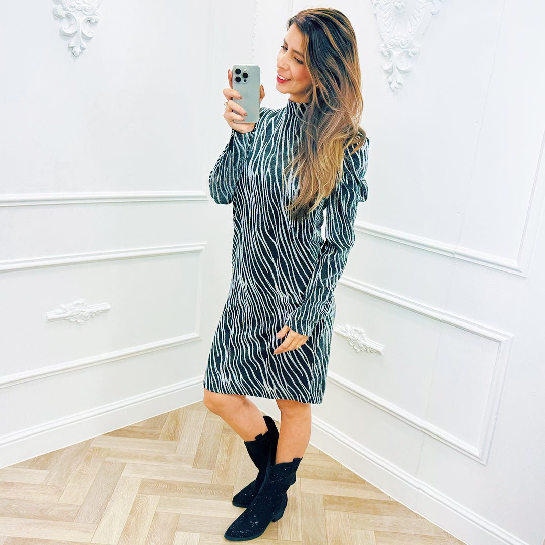 Jurk Tess Zilver - BlushFashionstore