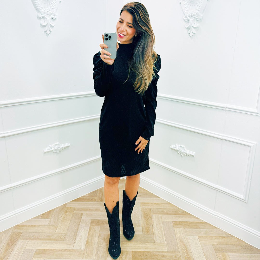 Jurk Tess Zwart - BlushFashionstore