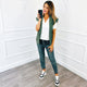 Kapmouw Teddy Gilet Army - BlushFashionstore