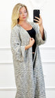 Lange jute kimono vest dames - BlushFashionstore