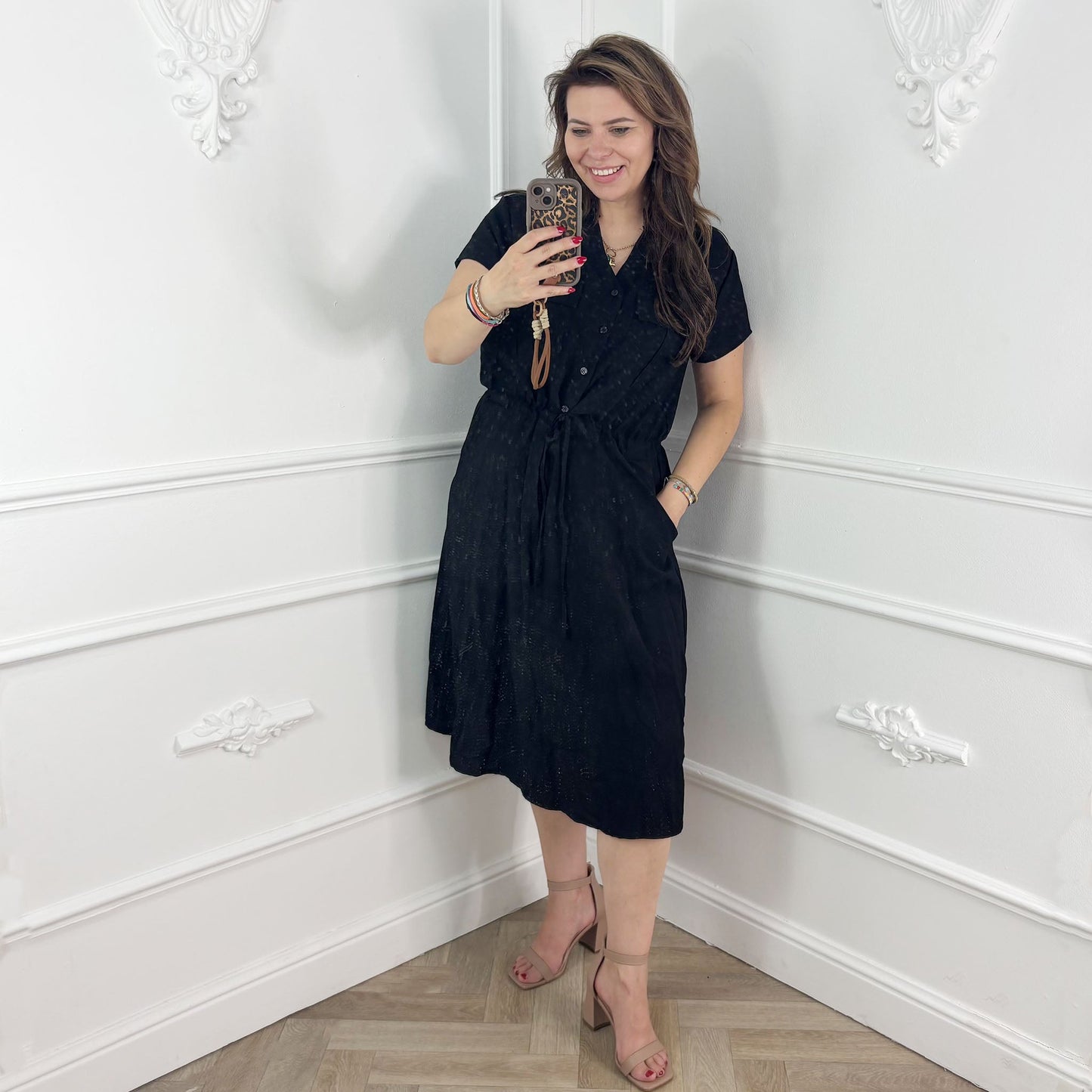 Lina Jurk Zwart - BlushFashionstore