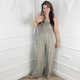 Linnen Jumpsuit Taupe - BlushFashionstore