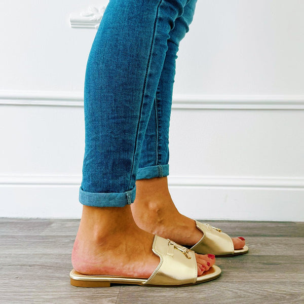 Lorri Slippers Goud - BlushFashionstore