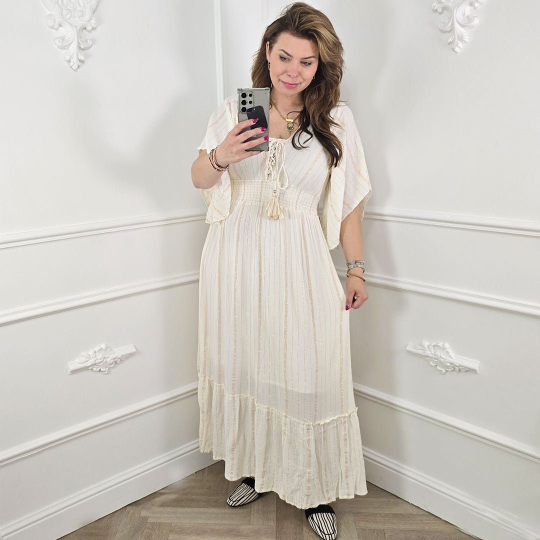 Maxi Jurk Ecru - BlushFashionstore