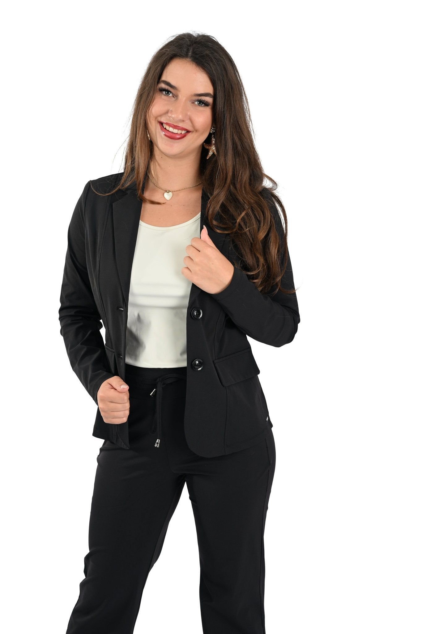 Mi Piace Blazer in Black – Een tijdloze klassieker voor elke gelegenheid - BlushFashionstore