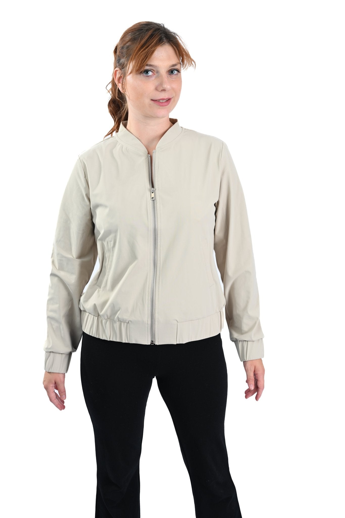 MI Piace Bomberjack – Beige - BlushFashionstore