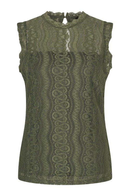 
                    
                      MI Piace Groene Kanttop – Mouwloze Dames Top met Luxe Stretch en Elegante Halslijn - BlushFashionstore
                    
                  