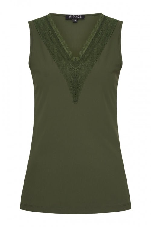 
                    
                      Mi Piace Mouwloze Top met Kant – Deep Depth Groen - BlushFashionstore
                    
                  