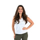 Mi Piace Mouwloze Top met Kant Wit - BlushFashionstore