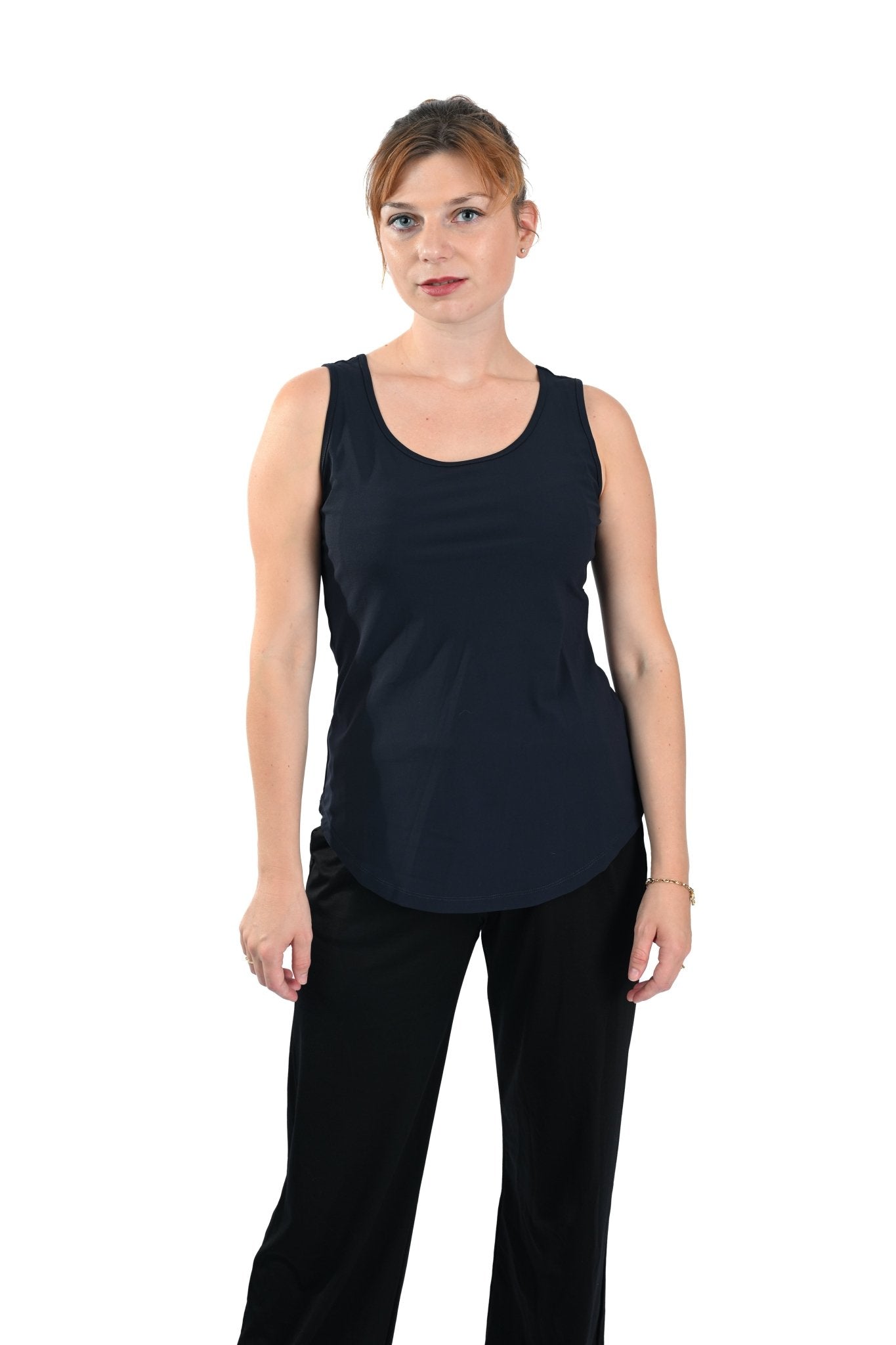 Mi Piace Singlet in Dark Blue – Elegant en veelzijdig in diepblauw - BlushFashionstore