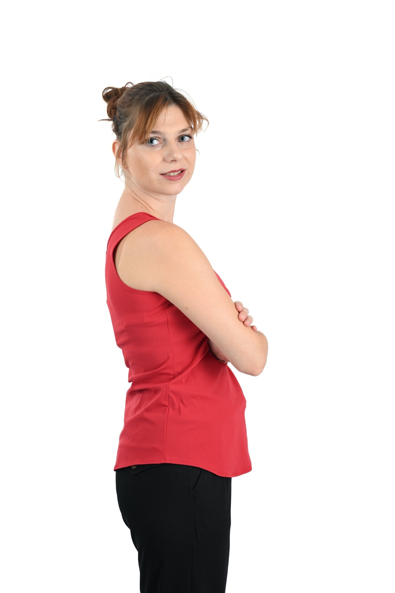 Mi Piace Singlet in dieprood Krachtig, vrouwelijk en tijdloos - BlushFashionstore